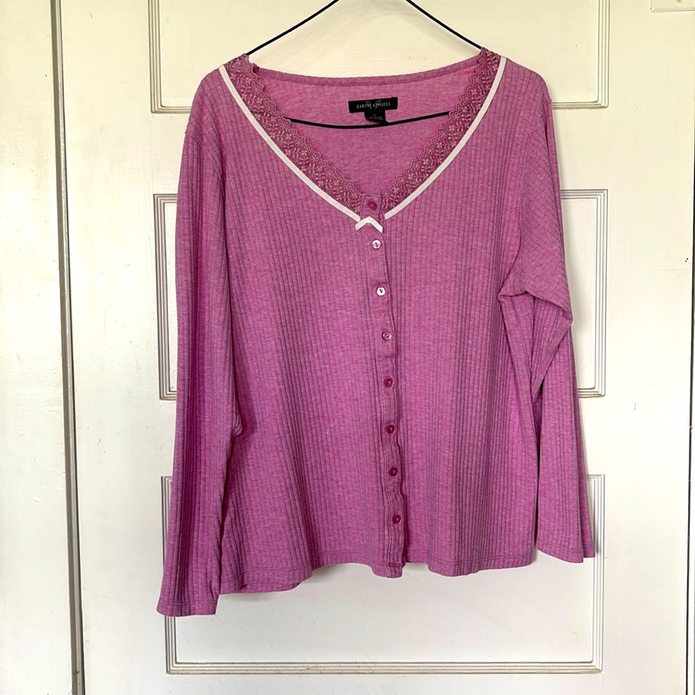 Earth Angels Women's Casual Thermal Top Size L